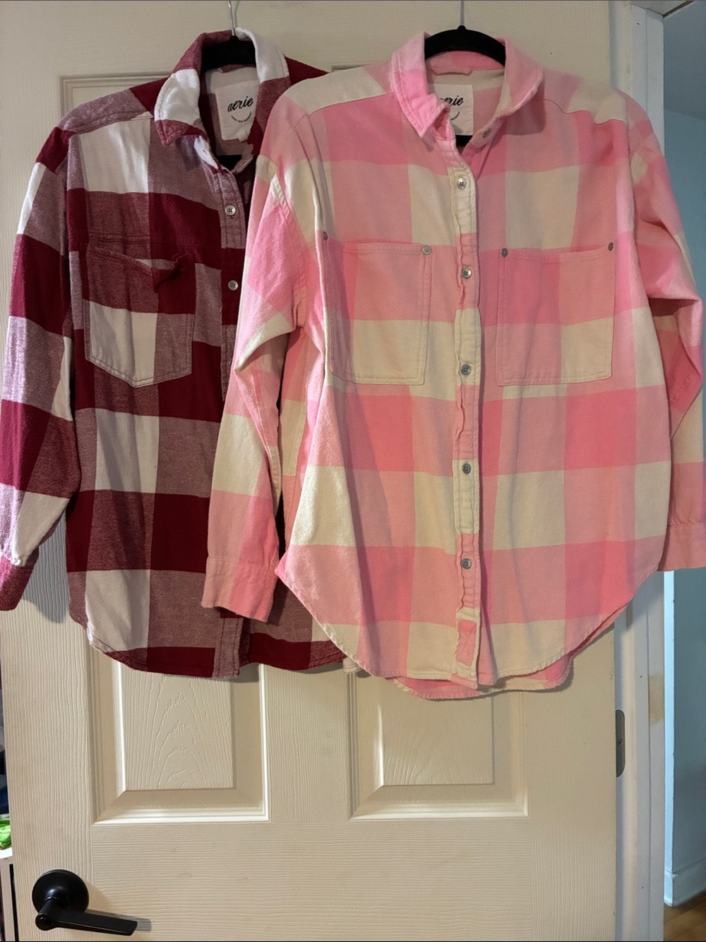 Aerie flannel button down shirts